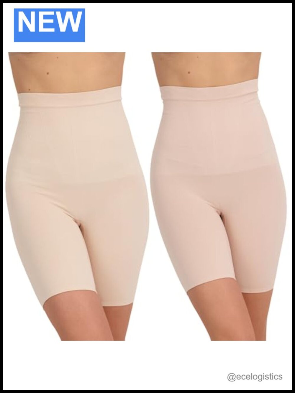 Cooling Slip Shorts 2-Pack Shapewear Thigh Slimmers for Dresses & Skirts